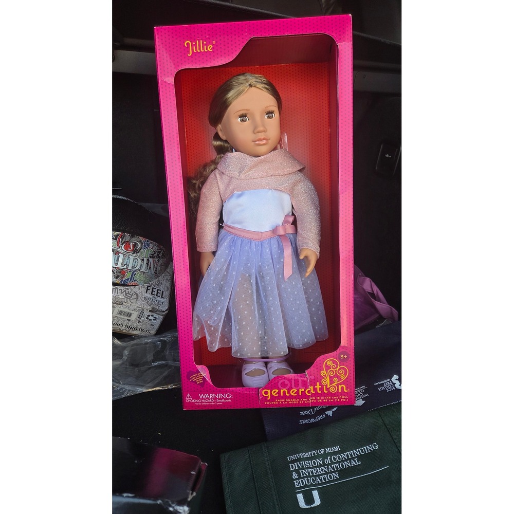 Our Generation Jillie 18 Inch Fashion Doll Blonde Hair Brown Eyes Ballet Outfit